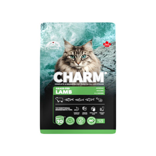 Grass-Fed Lamb Cat Food, best dry food for cat, Charm Pet Food in Canada